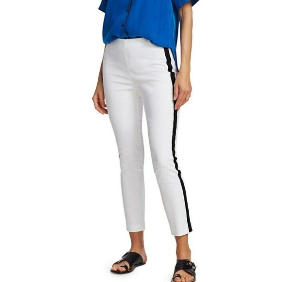 Rag & Bone New York Simone Side Stripe Pants White